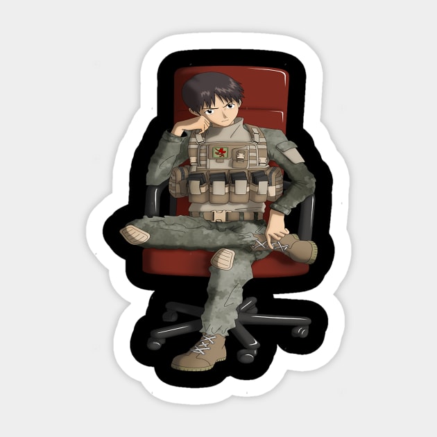 Shinji Ikari Sticker by RazonLife